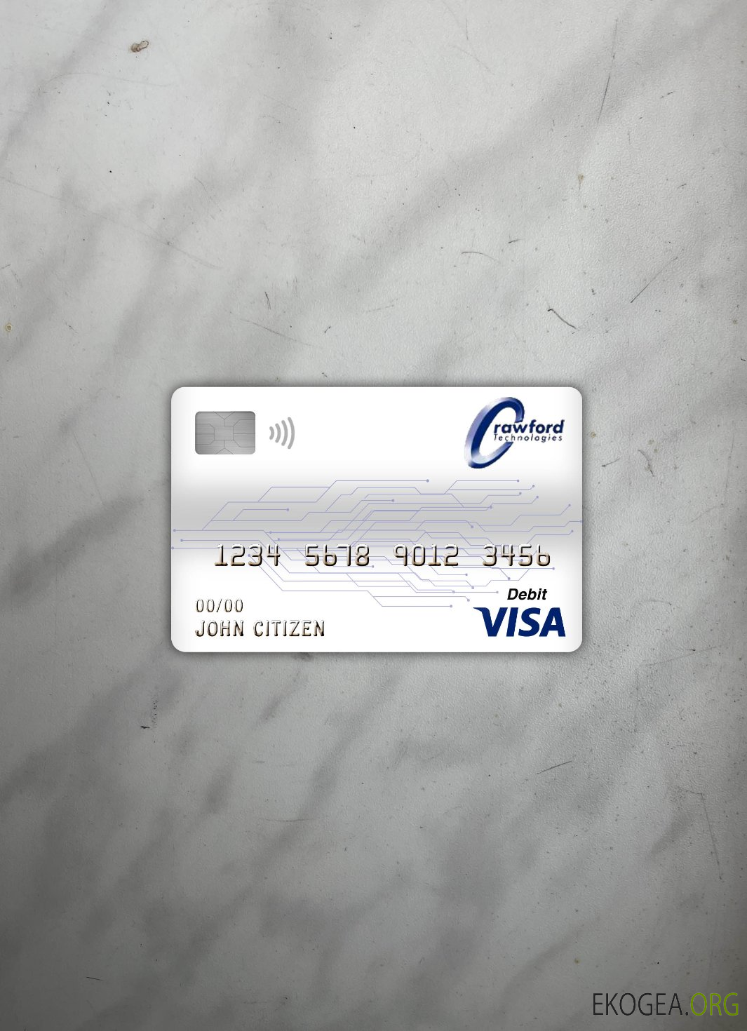 Canada Crawfordtech banque visa carte de débit photolook avant